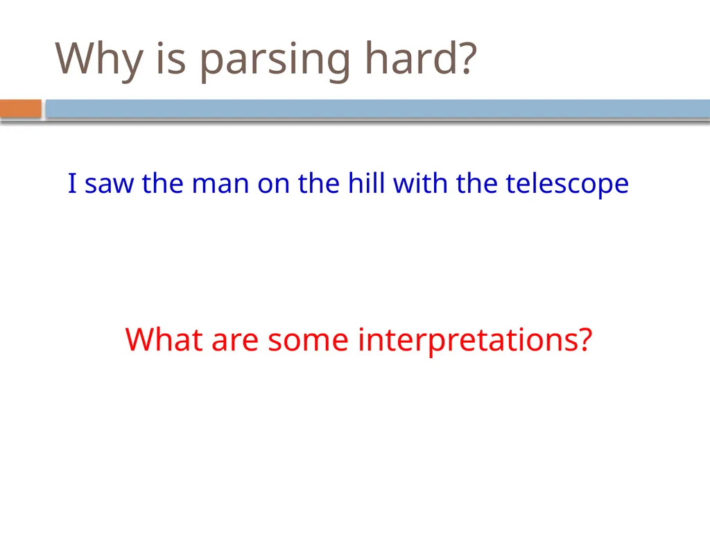 Parsing David Kauchak CS159 – Spring 2019 Admin - slide 54 of 109