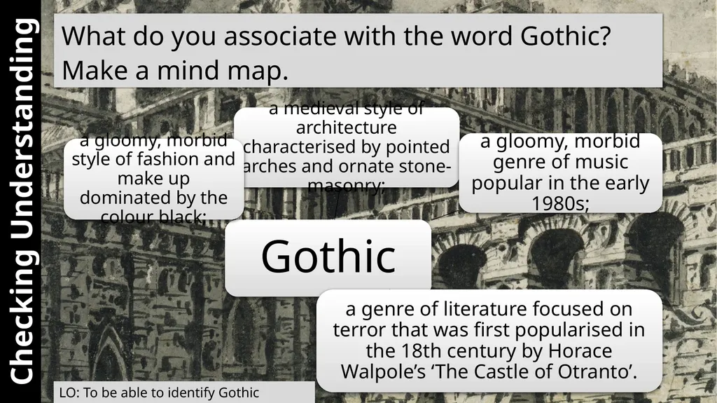 Gothic LTM Starter What can you remember about the - slide 7 of 14