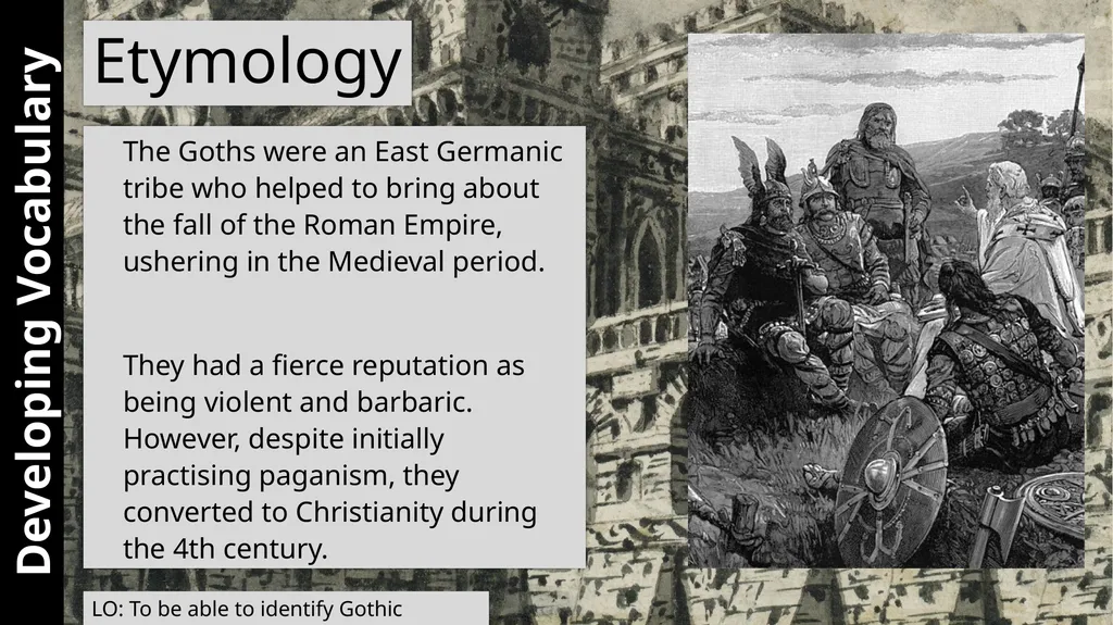 Gothic LTM Starter What can you remember about the - slide 8 of 14