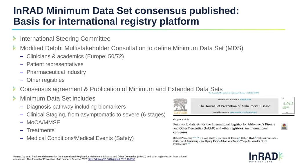 InRAD Registry Observational Study Stichting - slide 3 of 16