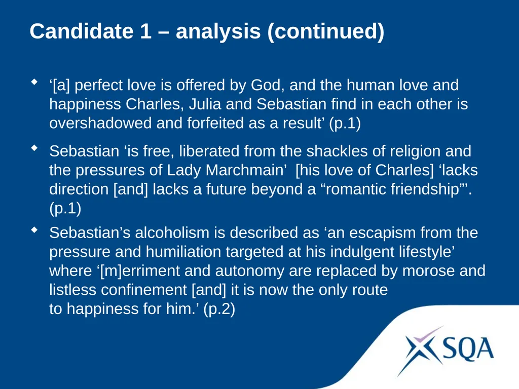 Understanding Standards — Advanced Higher English - slide 13 of 72