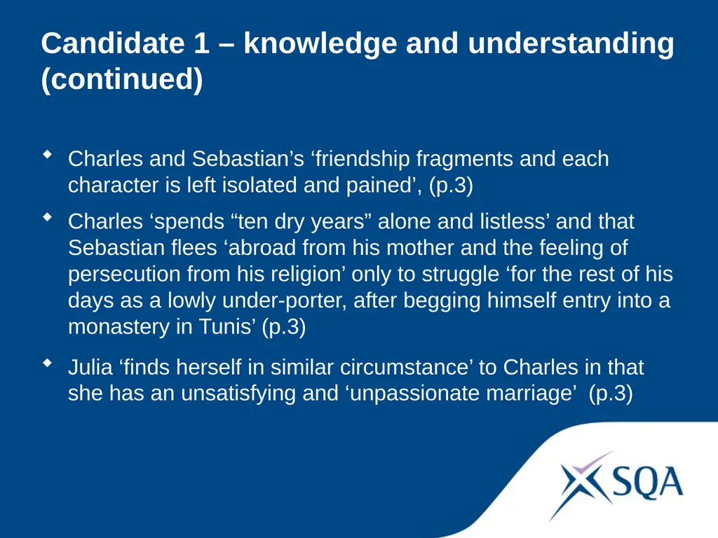 Understanding Standards — Advanced Higher English - slide 10 of 72