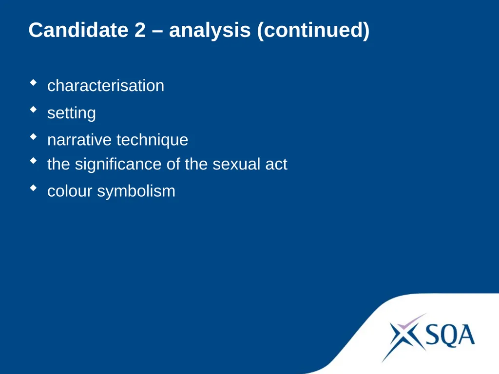 Understanding Standards — Advanced Higher English - slide 26 of 72