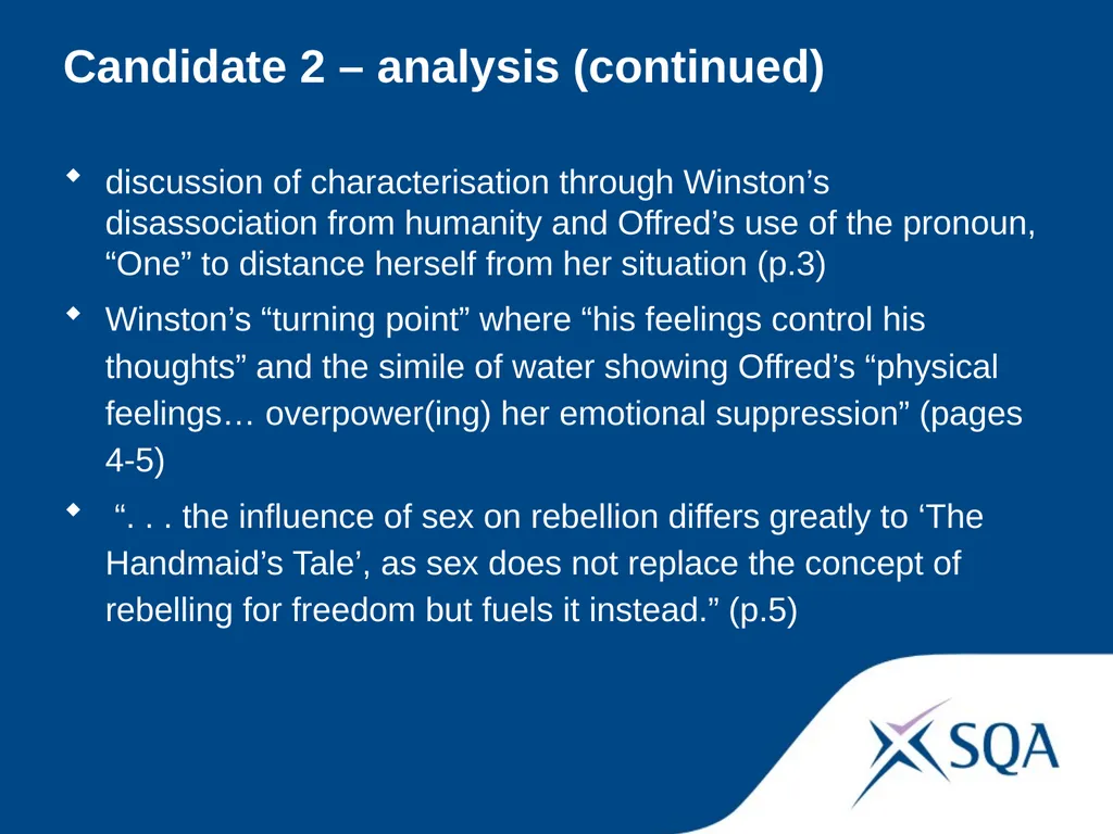 Understanding Standards — Advanced Higher English - slide 28 of 72