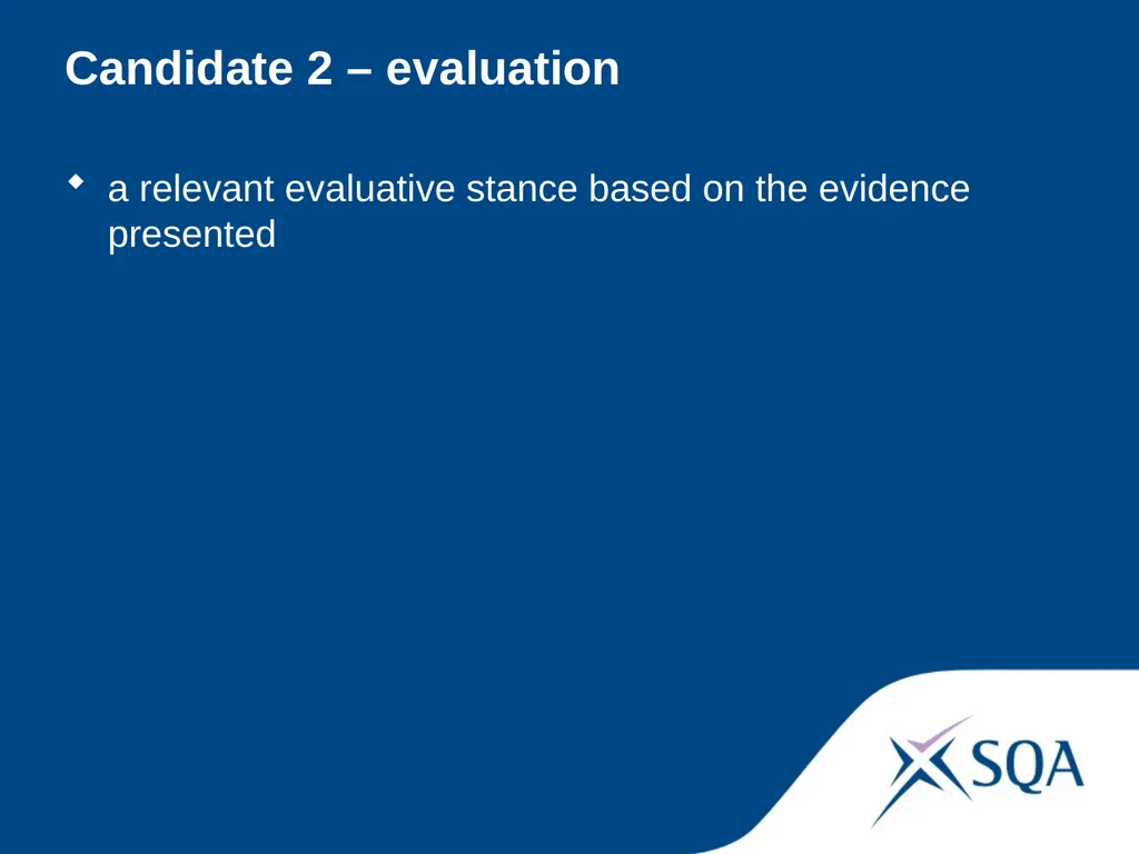 Understanding Standards — Advanced Higher English - slide 30 of 72
