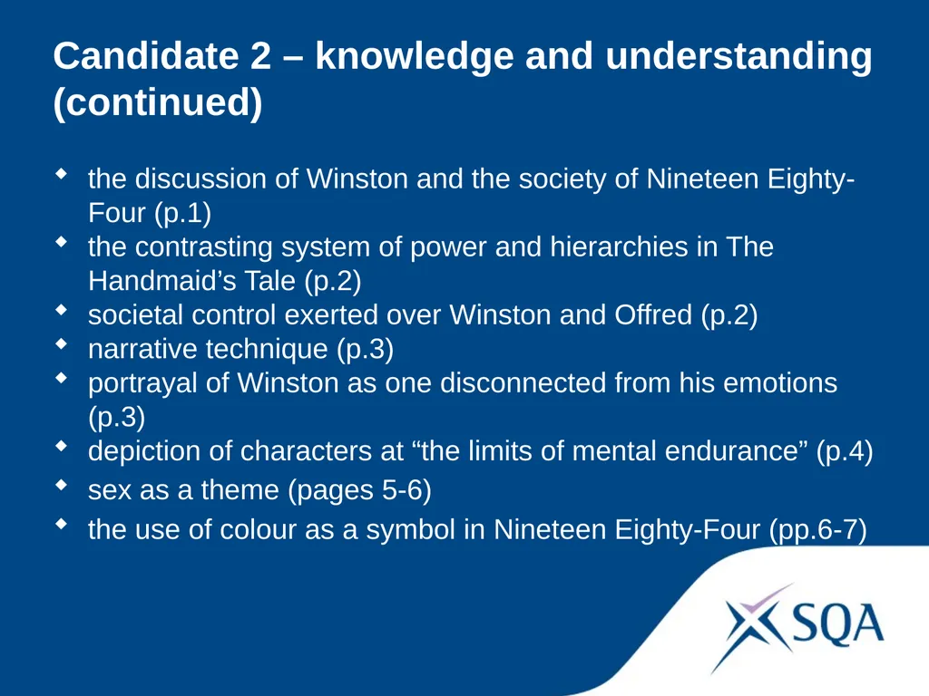Understanding Standards — Advanced Higher English - slide 23 of 72