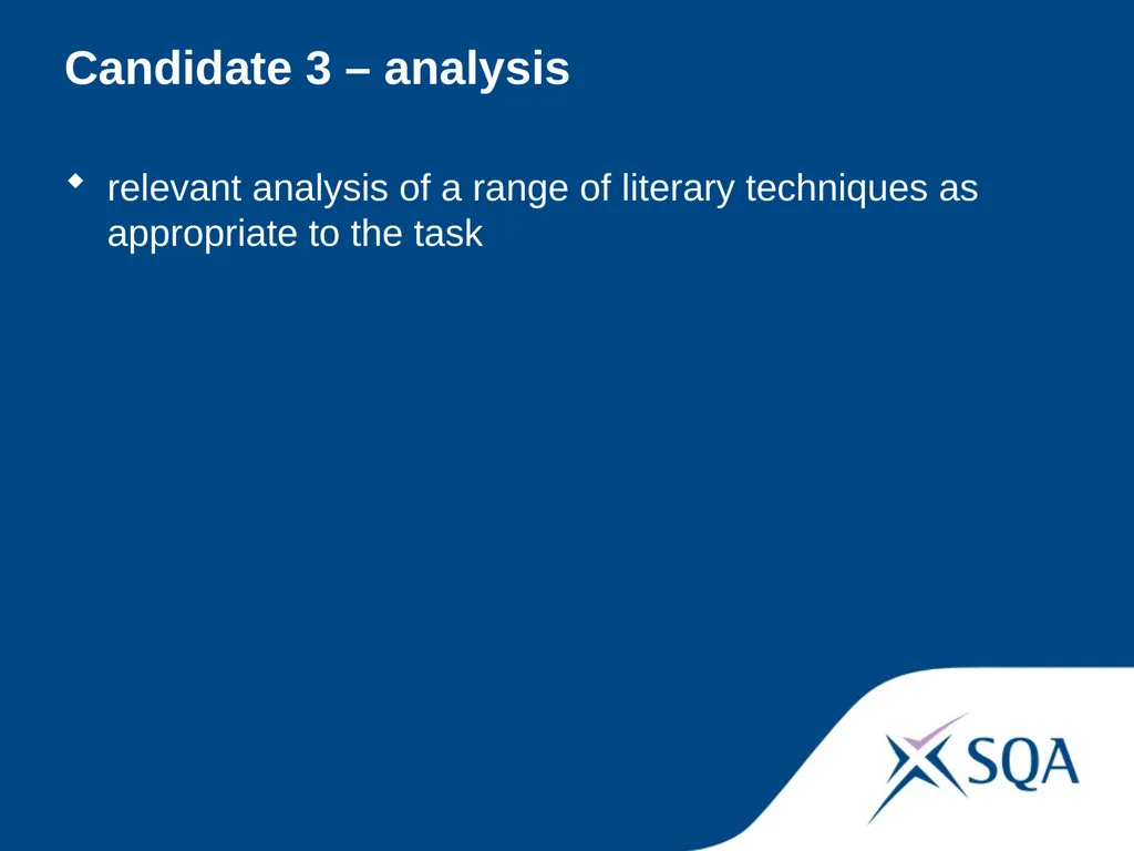 Understanding Standards — Advanced Higher English - slide 40 of 72