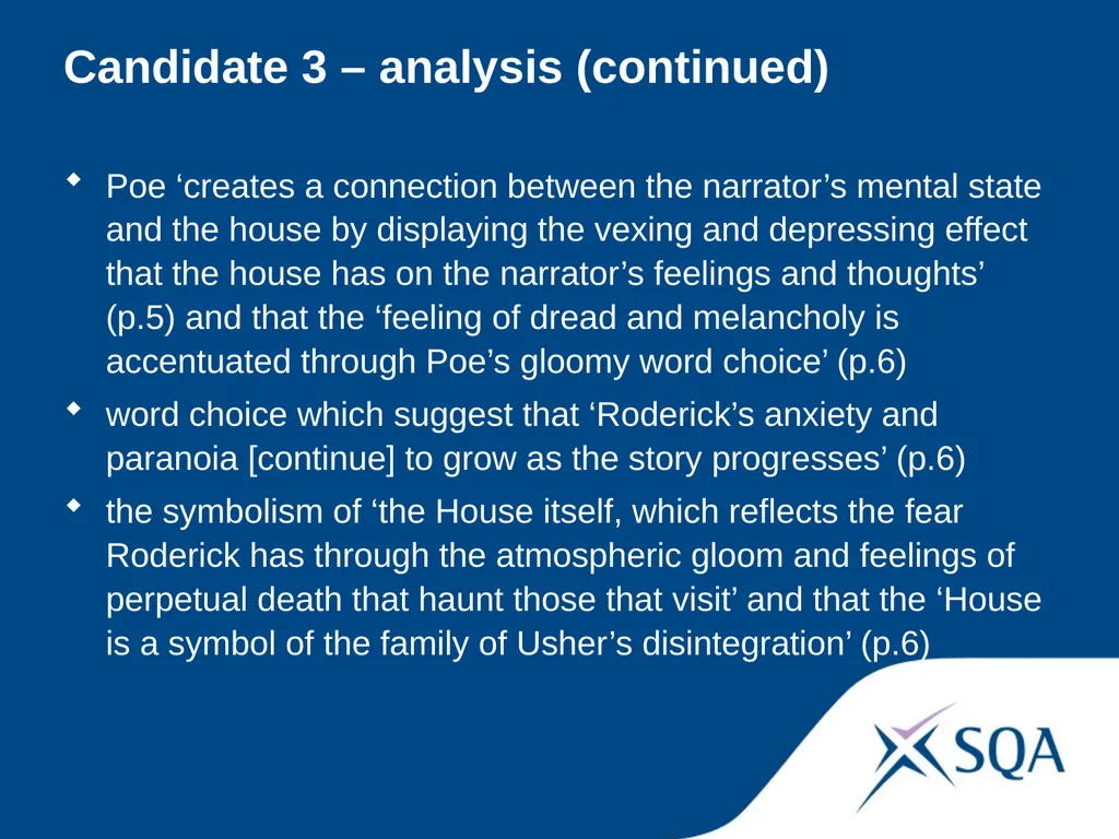 Understanding Standards — Advanced Higher English - slide 45 of 72
