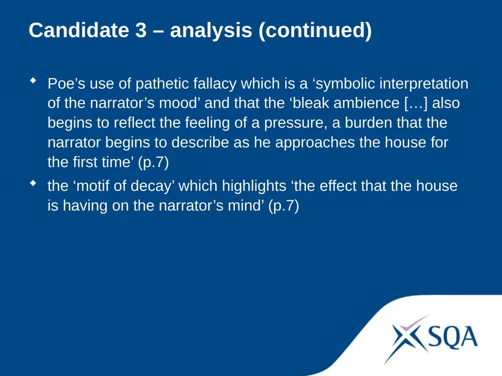 Understanding Standards — Advanced Higher English - slide 46 of 72
