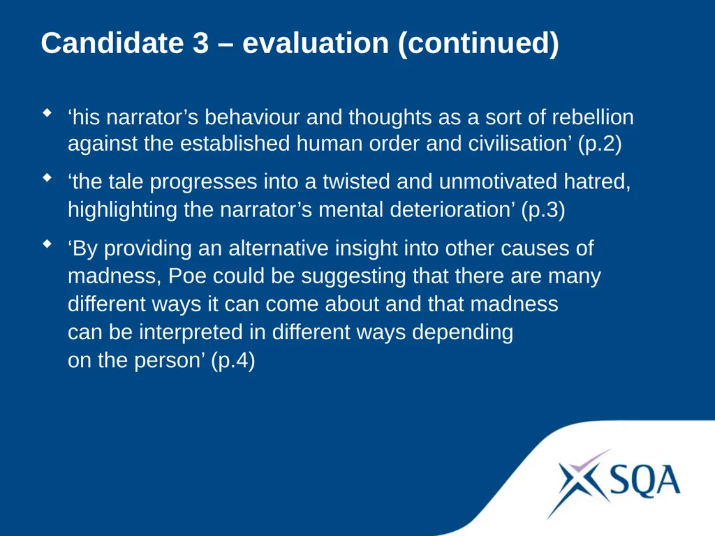 Understanding Standards — Advanced Higher English - slide 48 of 72