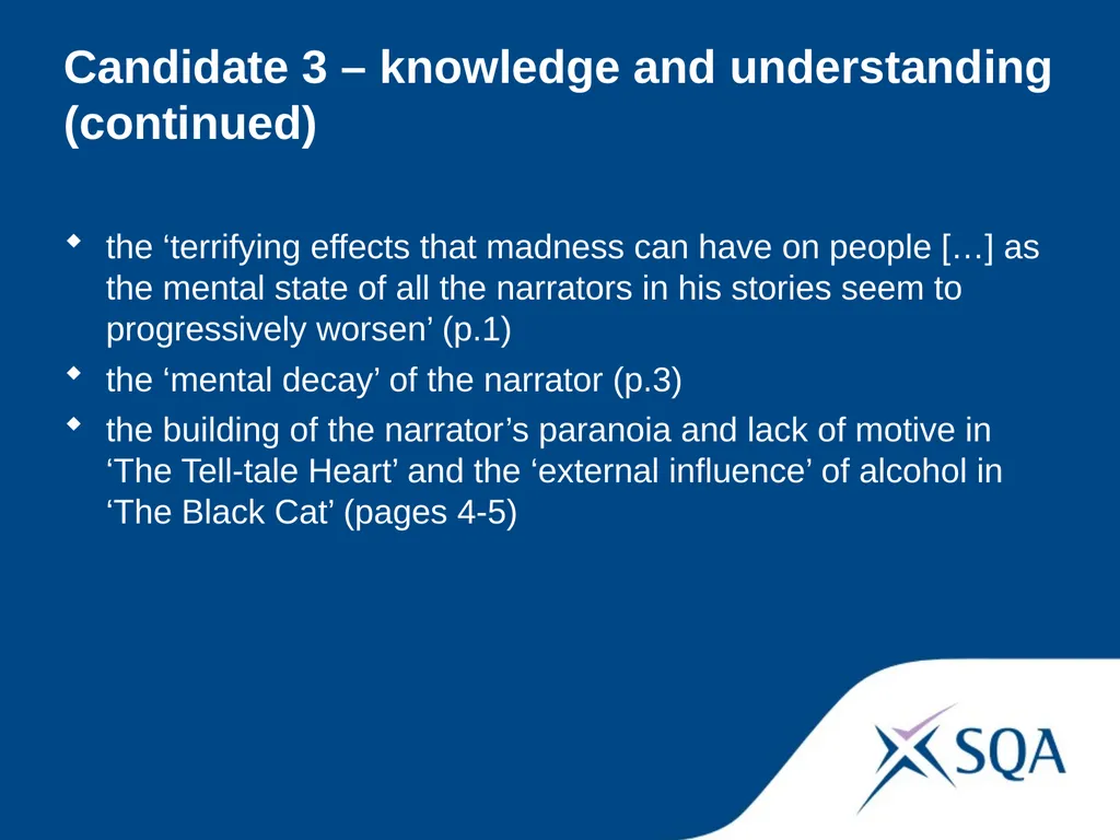 Understanding Standards — Advanced Higher English - slide 36 of 72