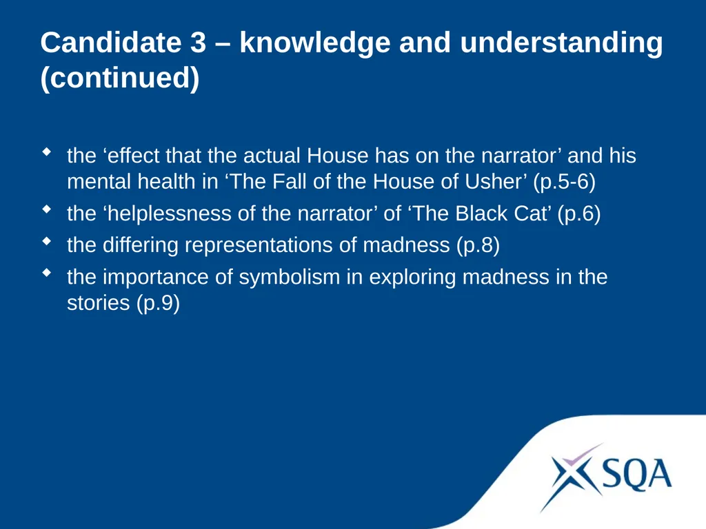 Understanding Standards — Advanced Higher English - slide 37 of 72