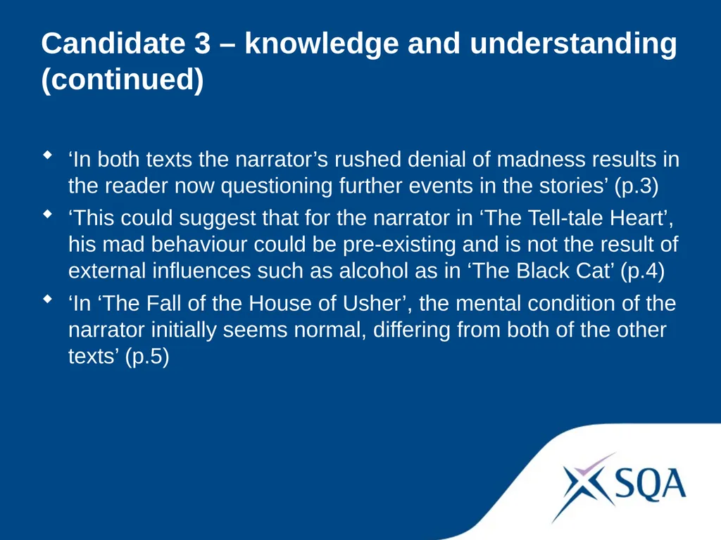 Understanding Standards — Advanced Higher English - slide 38 of 72
