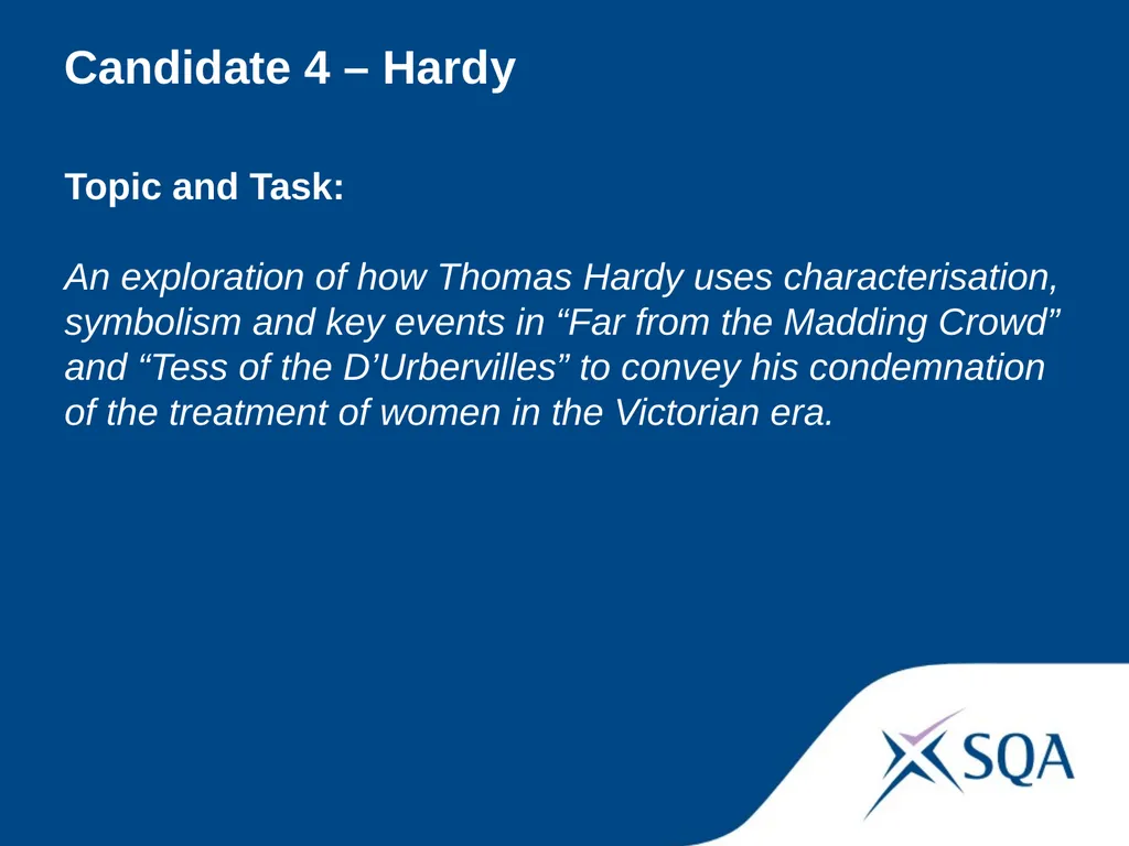Understanding Standards — Advanced Higher English - slide 52 of 72