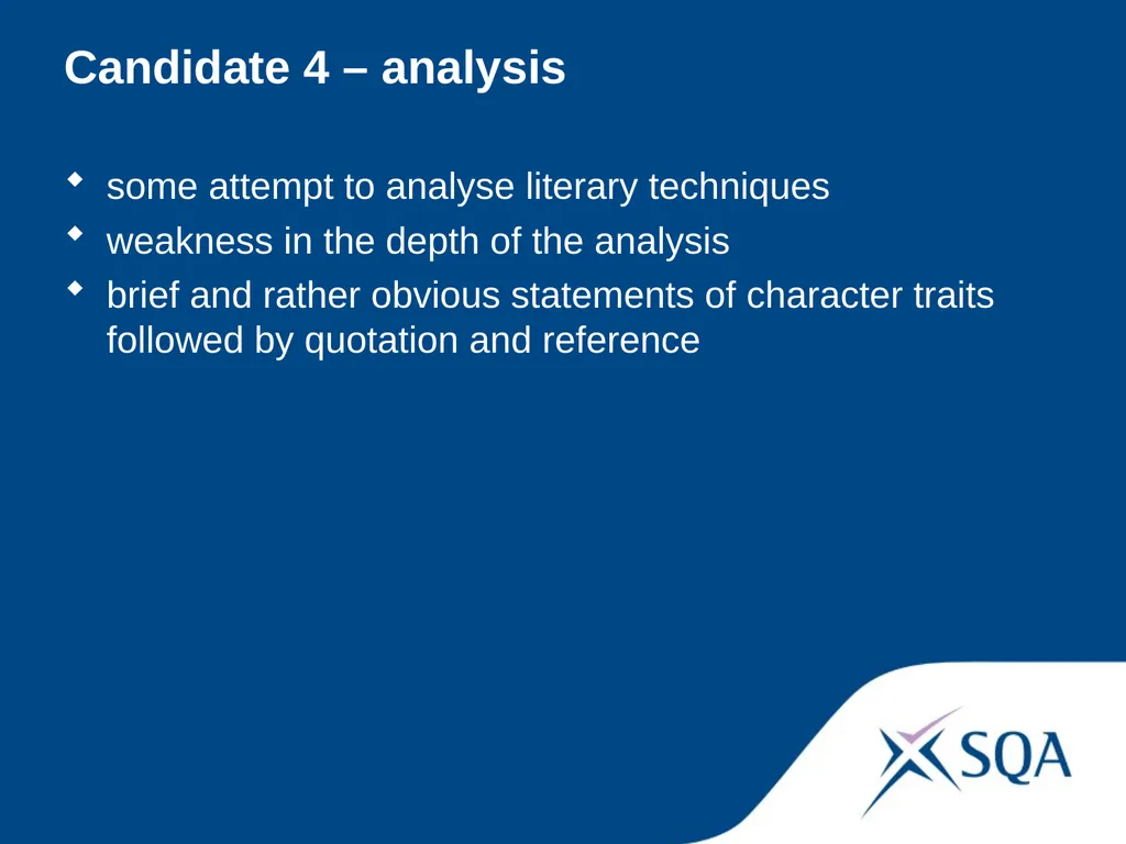 Understanding Standards — Advanced Higher English - slide 58 of 72