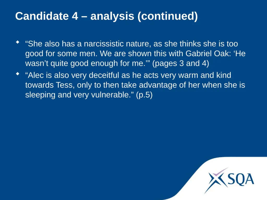 Understanding Standards — Advanced Higher English - slide 59 of 72