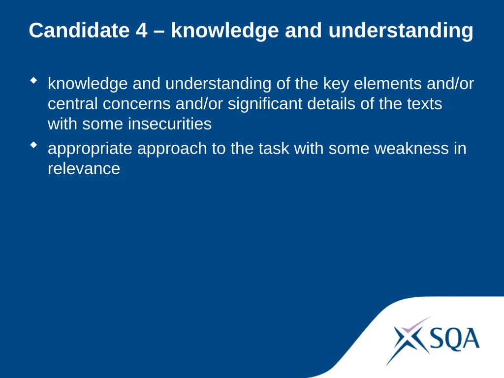 Understanding Standards — Advanced Higher English - slide 53 of 72