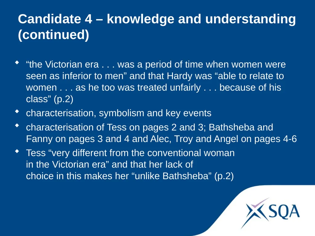 Understanding Standards — Advanced Higher English - slide 54 of 72