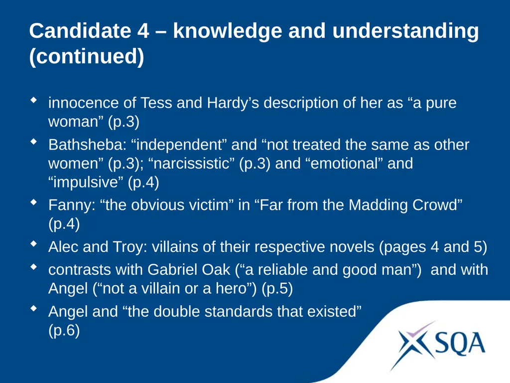 Understanding Standards — Advanced Higher English - slide 55 of 72