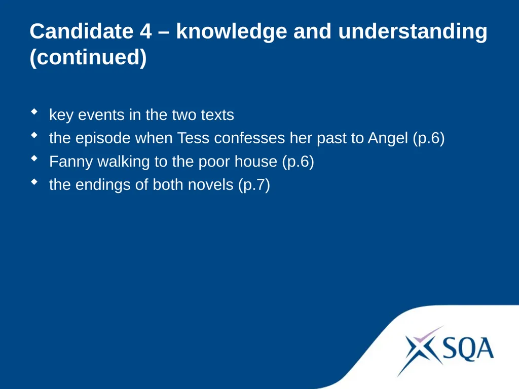 Understanding Standards — Advanced Higher English - slide 56 of 72