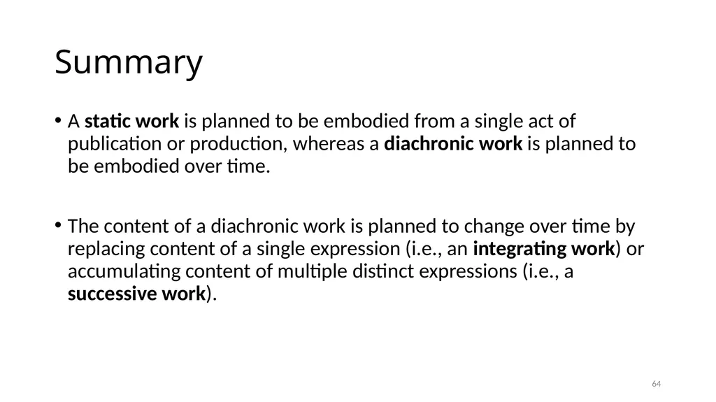 Diachronic Works Module 17 1 Distinguish - slide 64 of 67