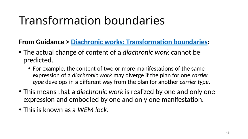 Diachronic Works Module 17 1 Distinguish - slide 46 of 67