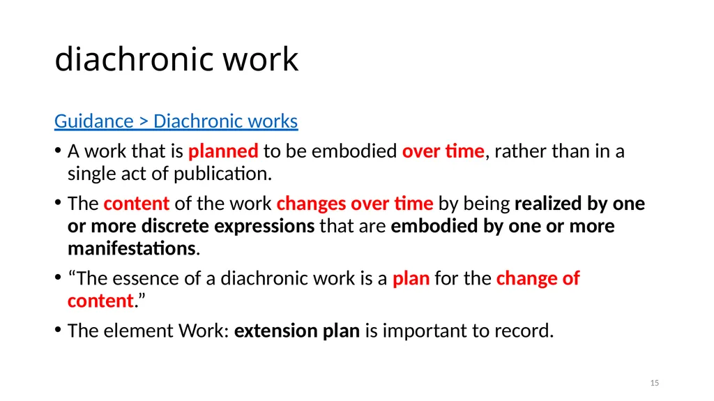 Diachronic Works Module 17 1 Distinguish - slide 15 of 67