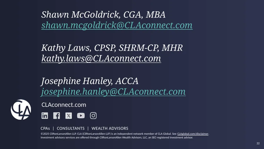 High-Level Overview Josephine Hanley, ACCA Fair - slide 22 of 22