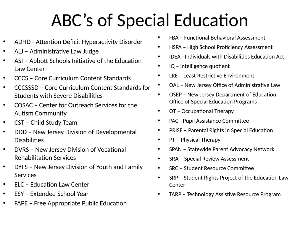 Special Needs NJ, LLP Family Services: for - slide 29 of 39