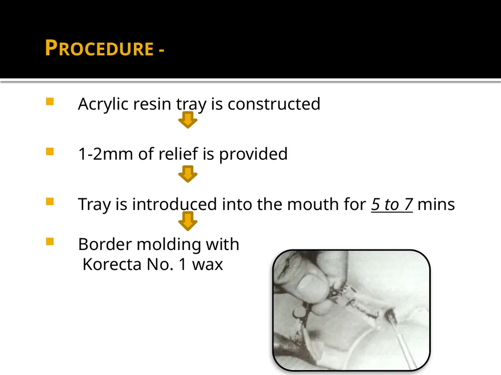 IMPRESSION PROCEDURES FOR REMOVABLE PARTIAL - slide 16 of 30