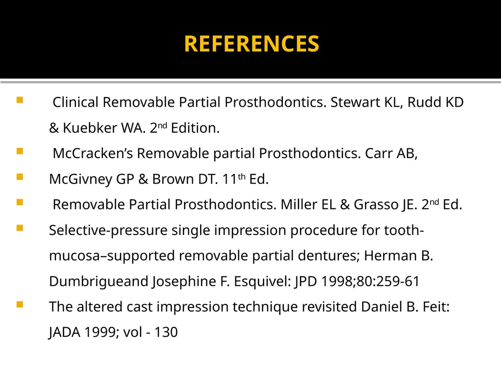 IMPRESSION PROCEDURES FOR REMOVABLE PARTIAL - slide 29 of 30