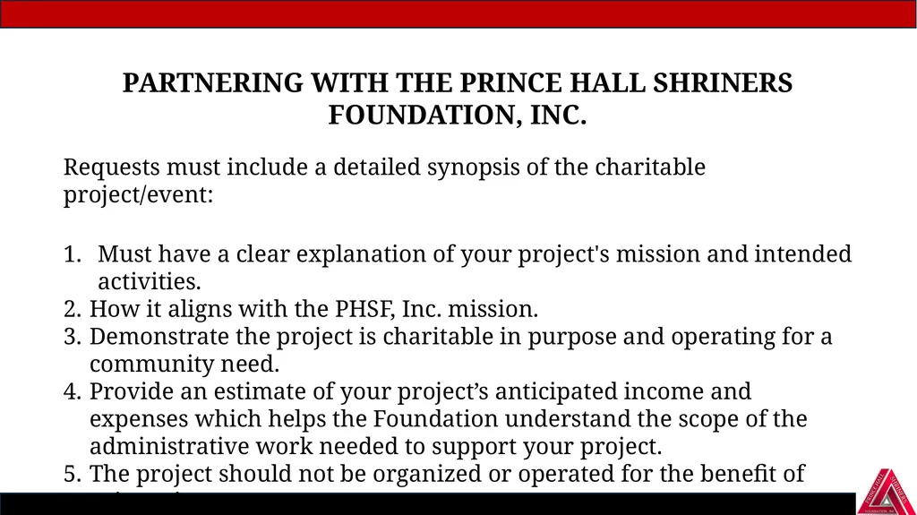 Prince Hall Shriners Foundation, Inc. A Helping - slide 12 of 14