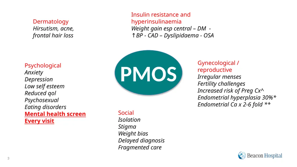 PMOS Panel Discussion Dr Margaret Griffin, - slide 3 of 15