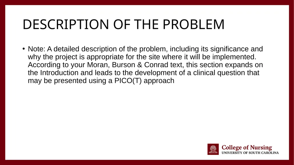 {Name of Project} DNP Scholarly Project Final - slide 6 of 22