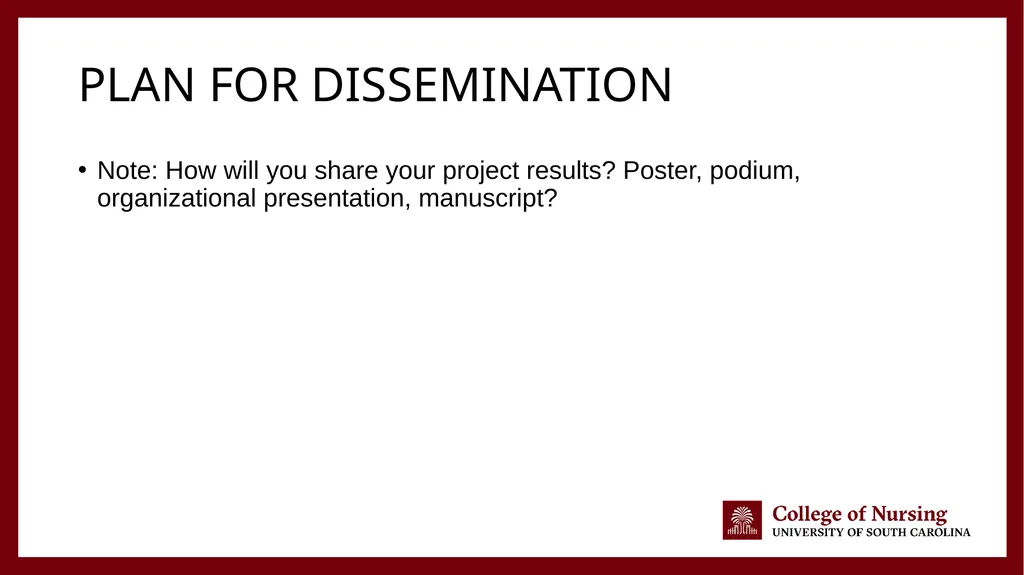{Name of Project} DNP Scholarly Project Final - slide 20 of 22