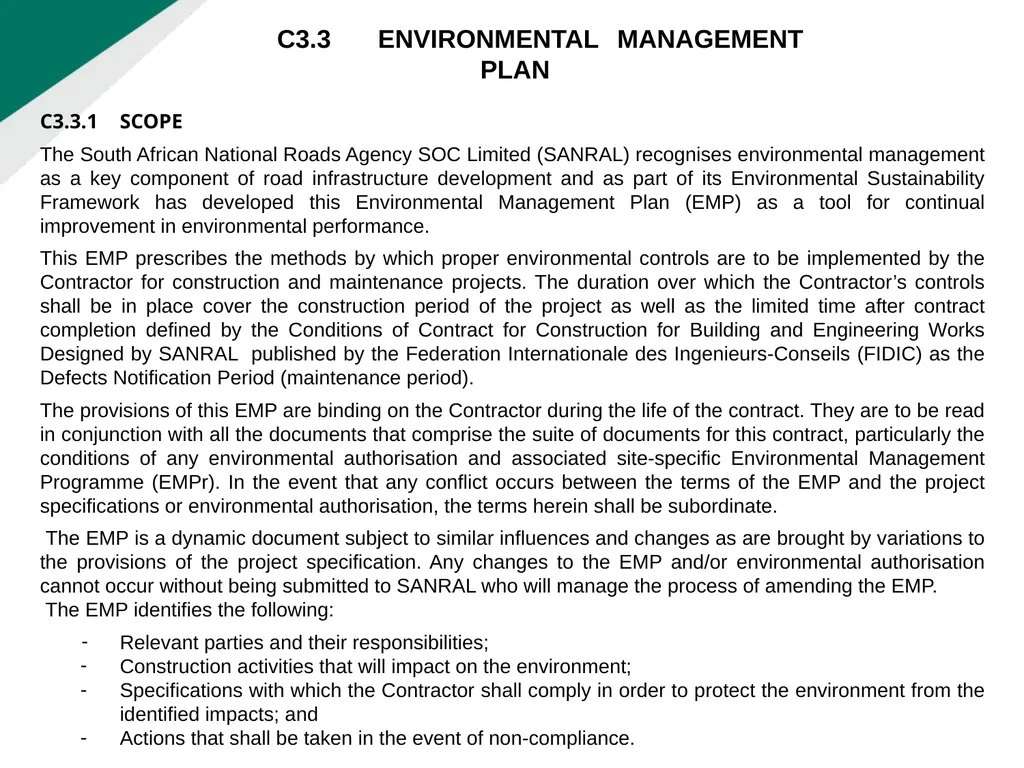 TENDERER’S CLARIFICATION BRIEFING PRESENTATION - slide 47 of 58
