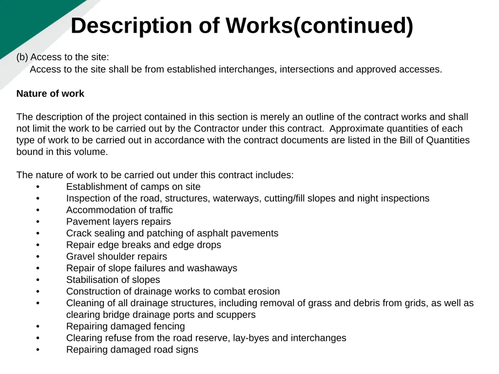 TENDERER’S CLARIFICATION BRIEFING PRESENTATION - slide 55 of 58
