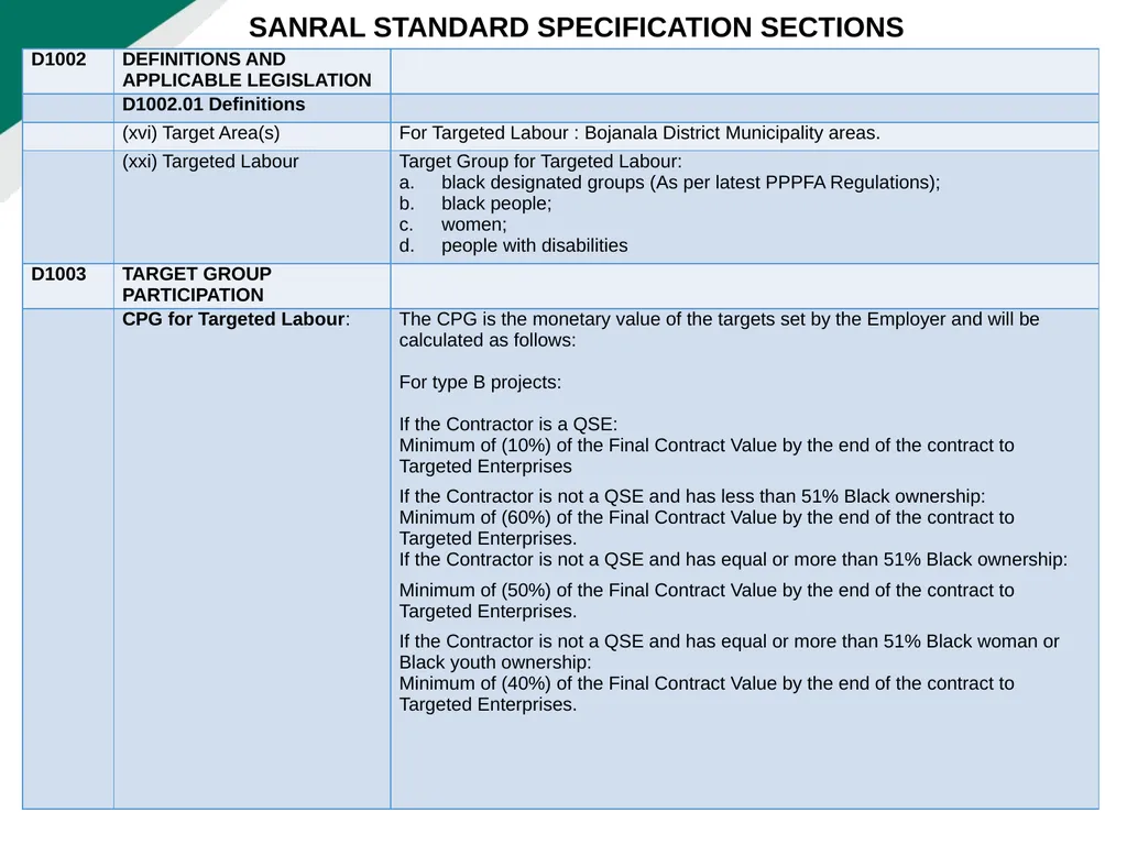 TENDERER’S CLARIFICATION BRIEFING PRESENTATION - slide 44 of 58