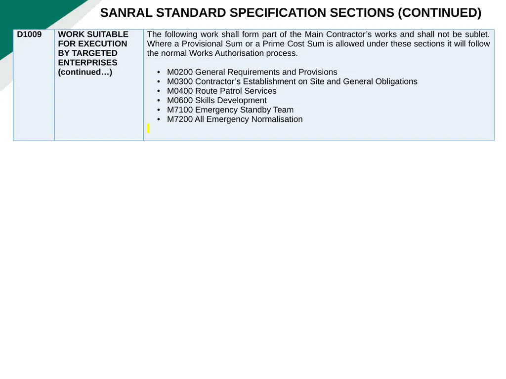 TENDERER’S CLARIFICATION BRIEFING PRESENTATION - slide 46 of 58