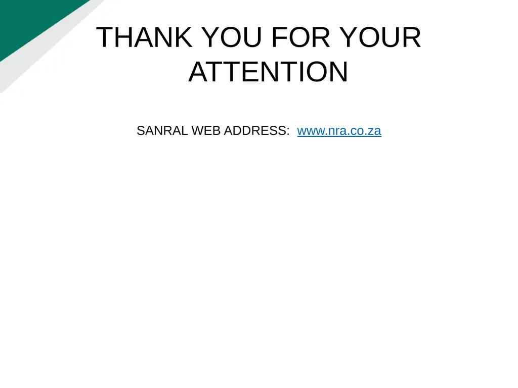 TENDERER’S CLARIFICATION BRIEFING PRESENTATION - slide 58 of 58