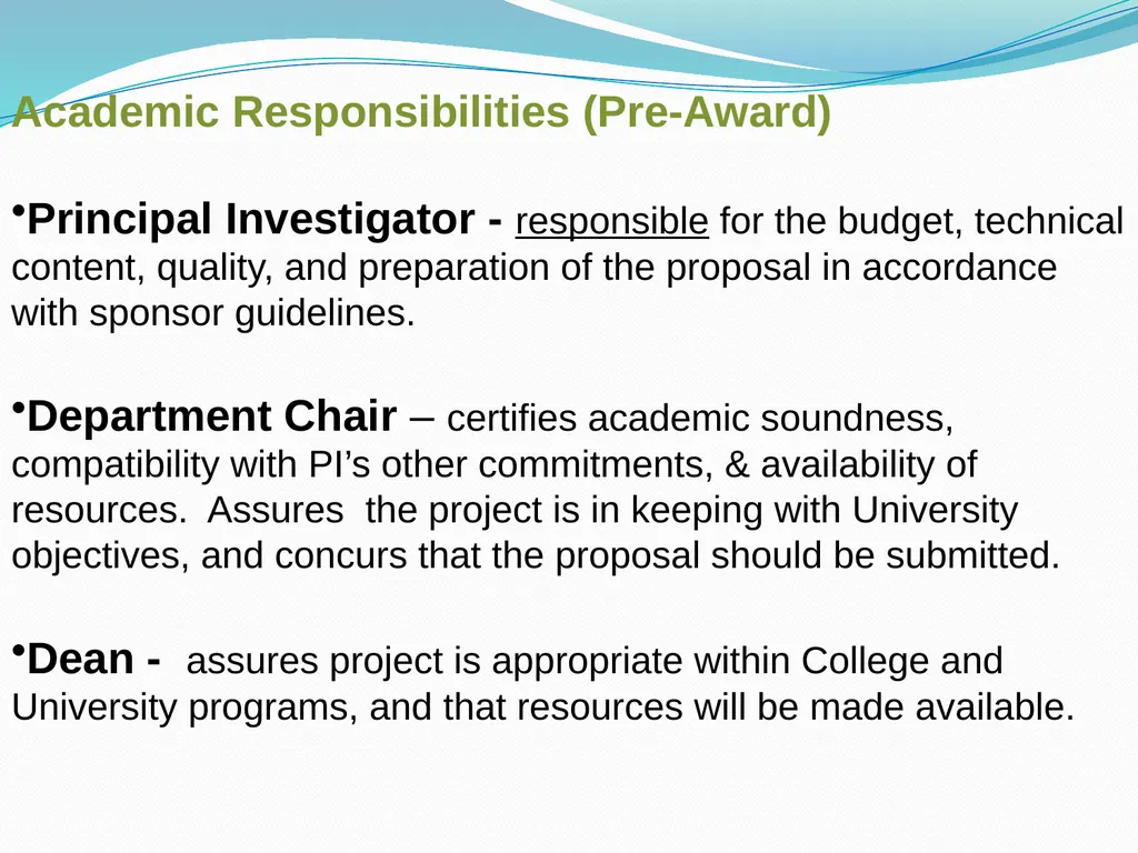 Budgeting Externally Sponsored Research Proposals - slide 7 of 47