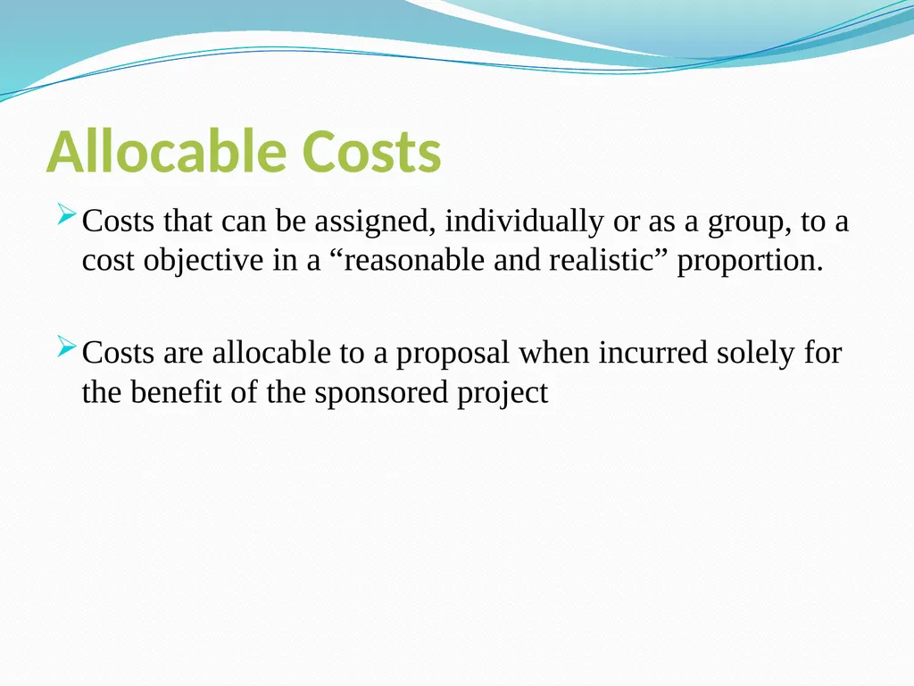 Budgeting Externally Sponsored Research Proposals - slide 23 of 47