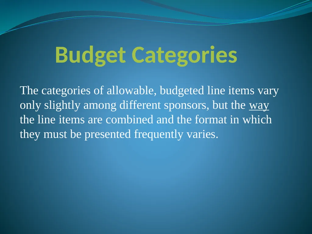 Budgeting Externally Sponsored Research Proposals - slide 28 of 47