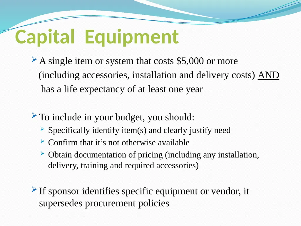Budgeting Externally Sponsored Research Proposals - slide 35 of 47