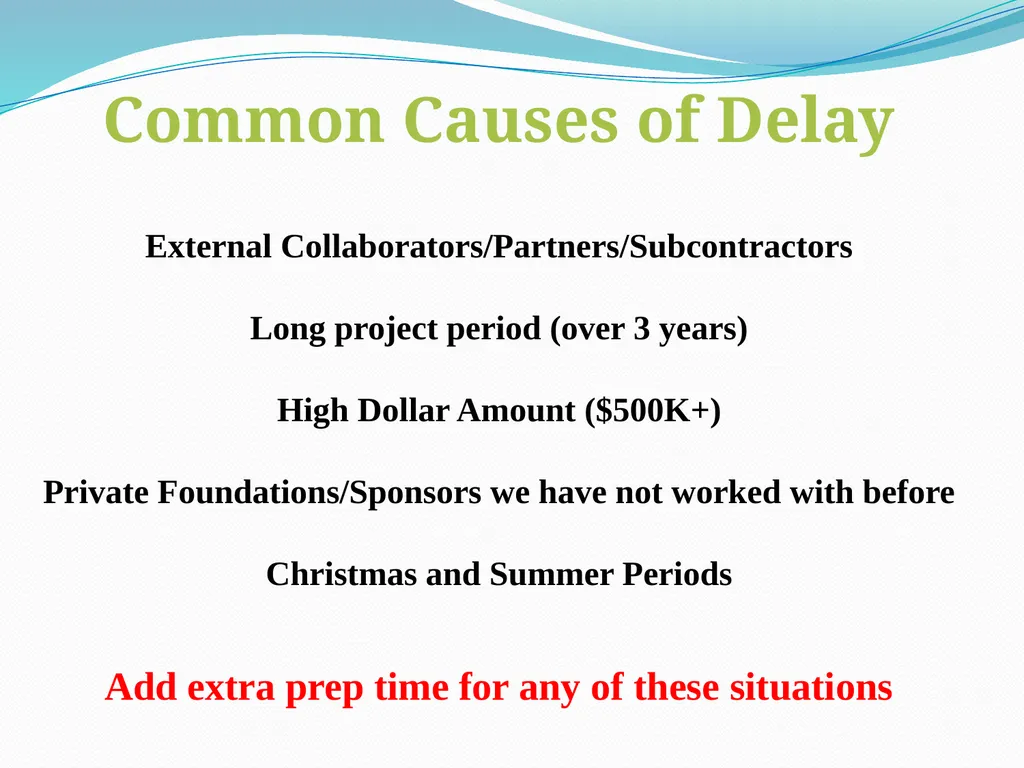 Budgeting Externally Sponsored Research Proposals - slide 14 of 47