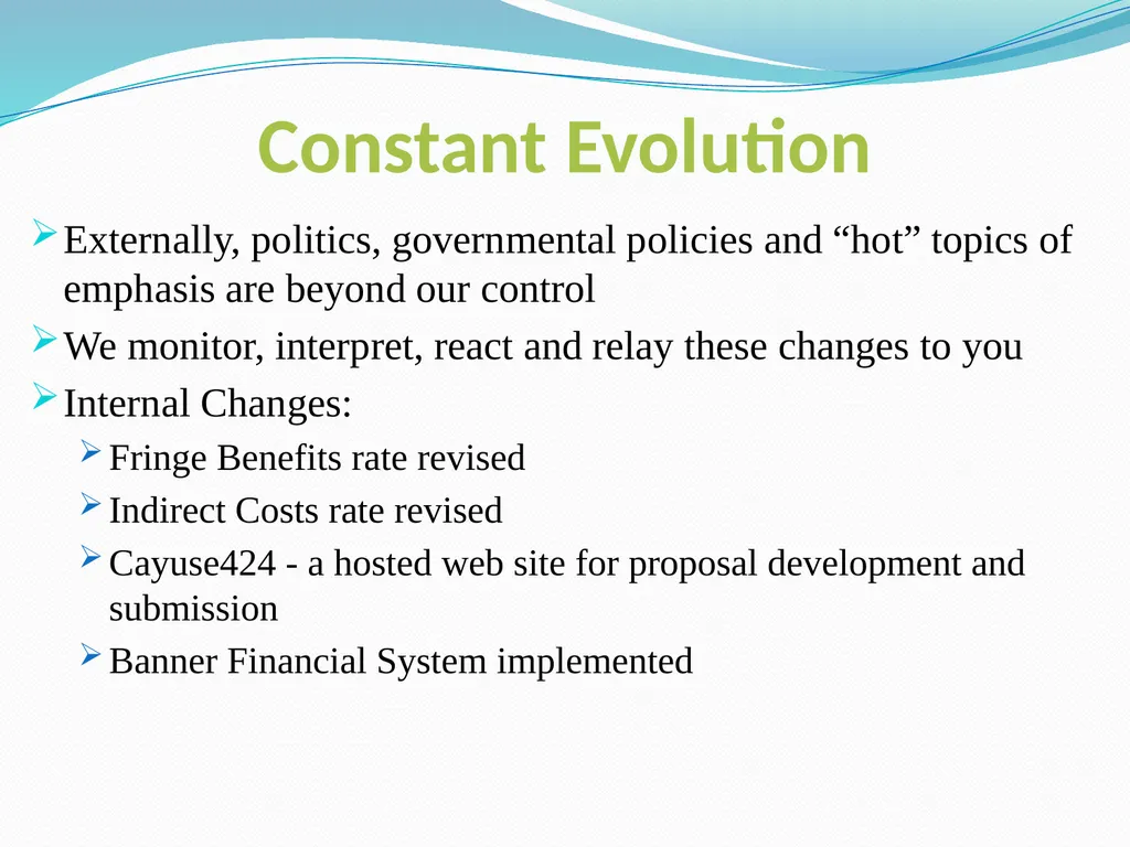 Budgeting Externally Sponsored Research Proposals - slide 43 of 47