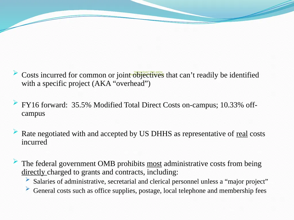 Budgeting Externally Sponsored Research Proposals - slide 25 of 47