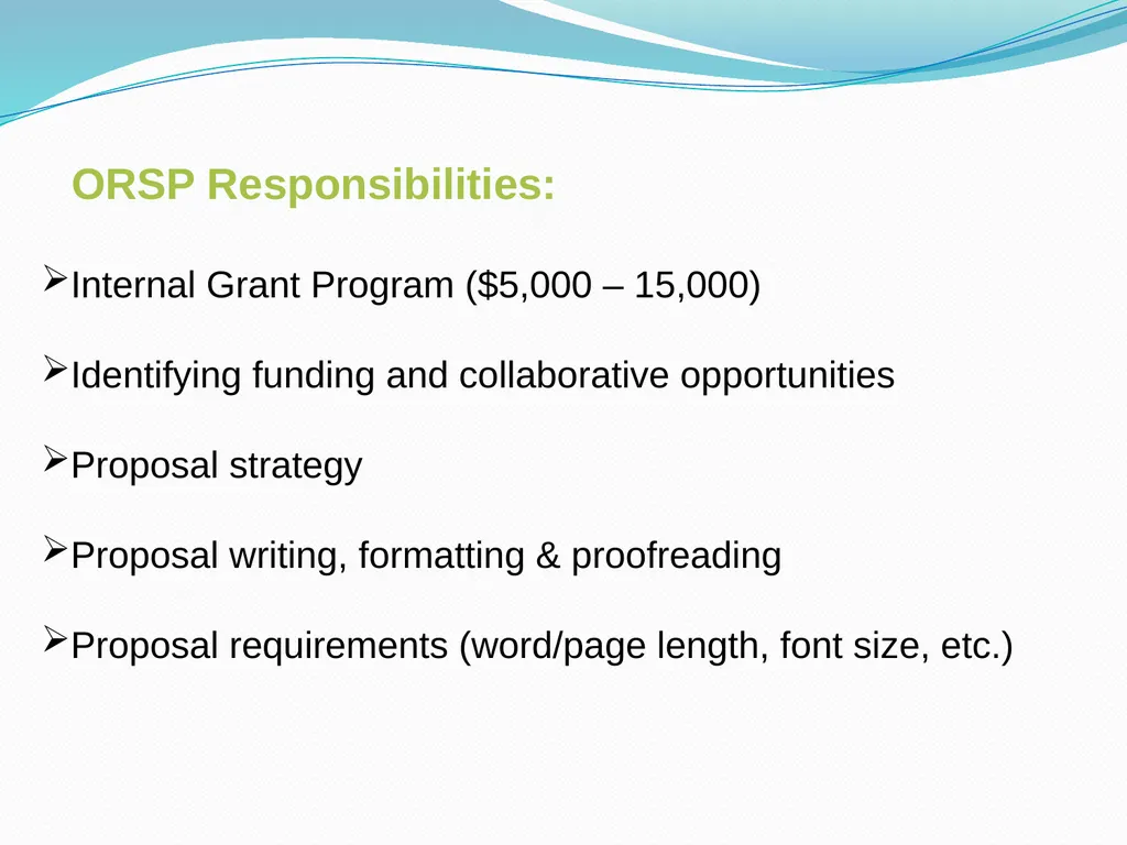 Budgeting Externally Sponsored Research Proposals - slide 5 of 47