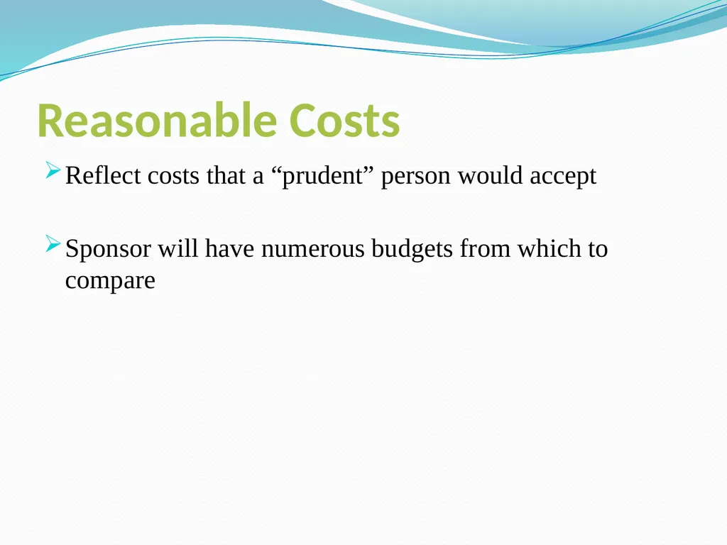 Budgeting Externally Sponsored Research Proposals - slide 22 of 47