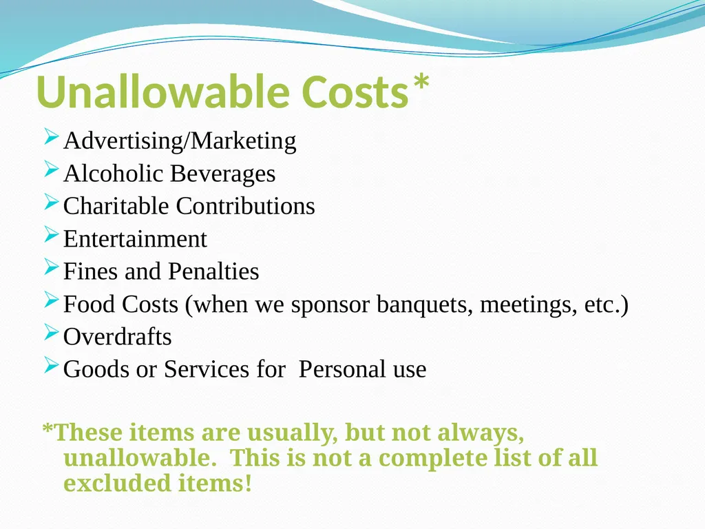 Budgeting Externally Sponsored Research Proposals - slide 27 of 47